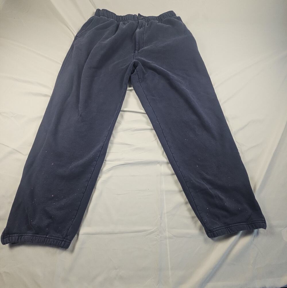 Men's Cotton Blend Sweatpants Navy Blue Elastic Waist by L.L.Bean L Regular